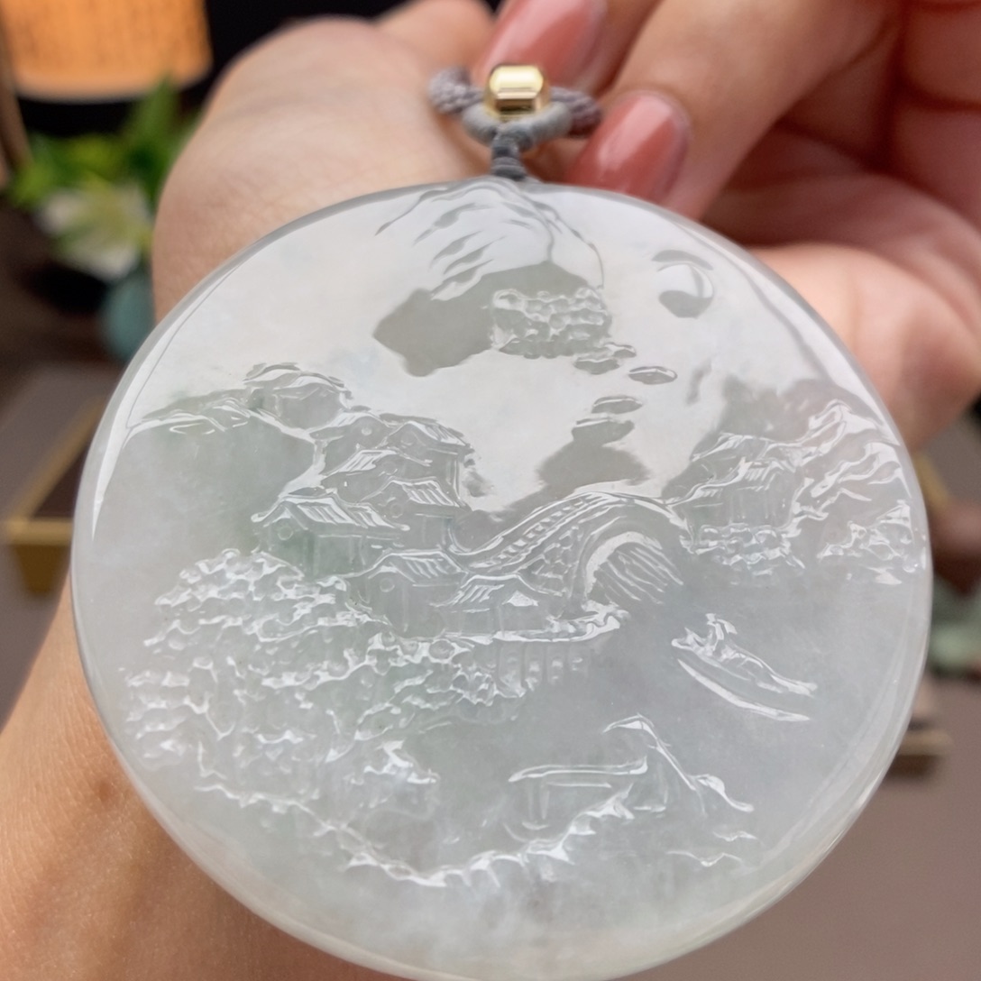 翡翠未镶嵌颈饰吊坠96