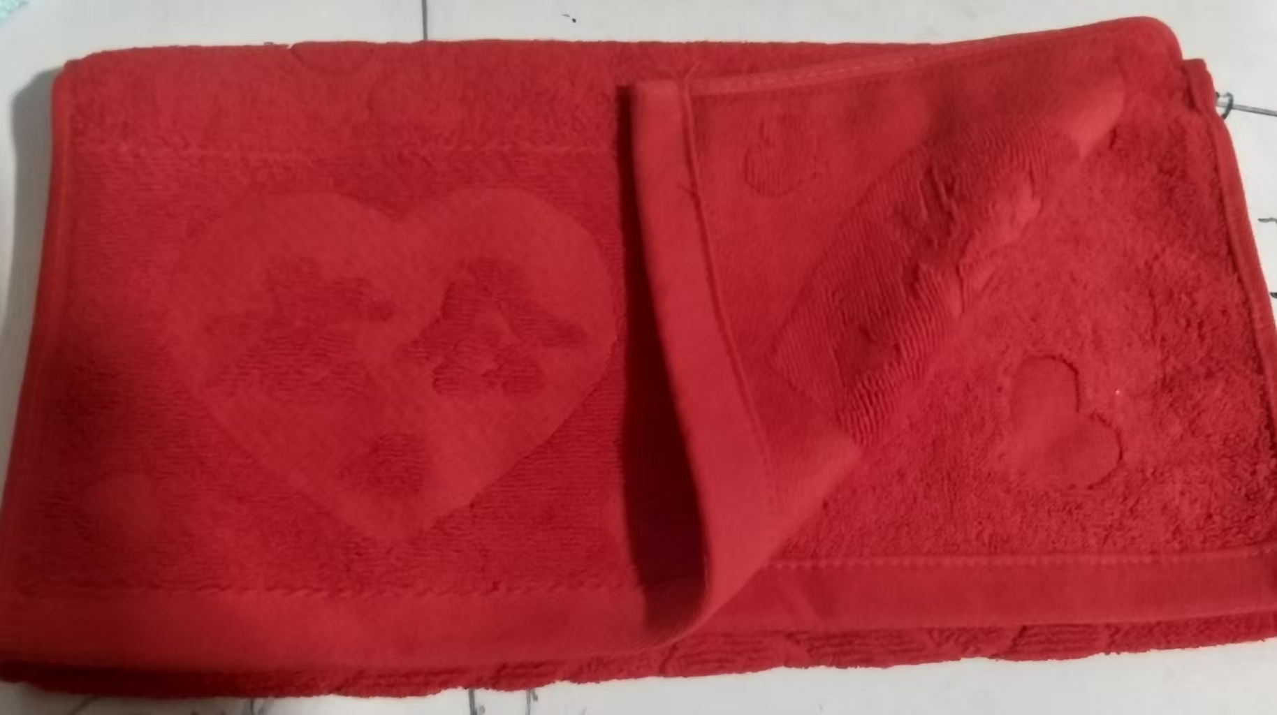 大红色纯棉毛巾结婚回礼伴手礼适用于婚庆等场合