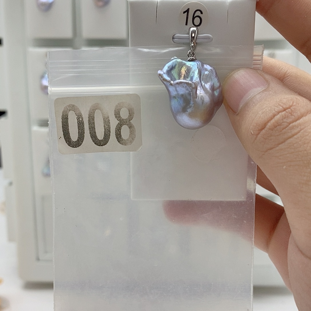 颈饰合金淡水珍珠