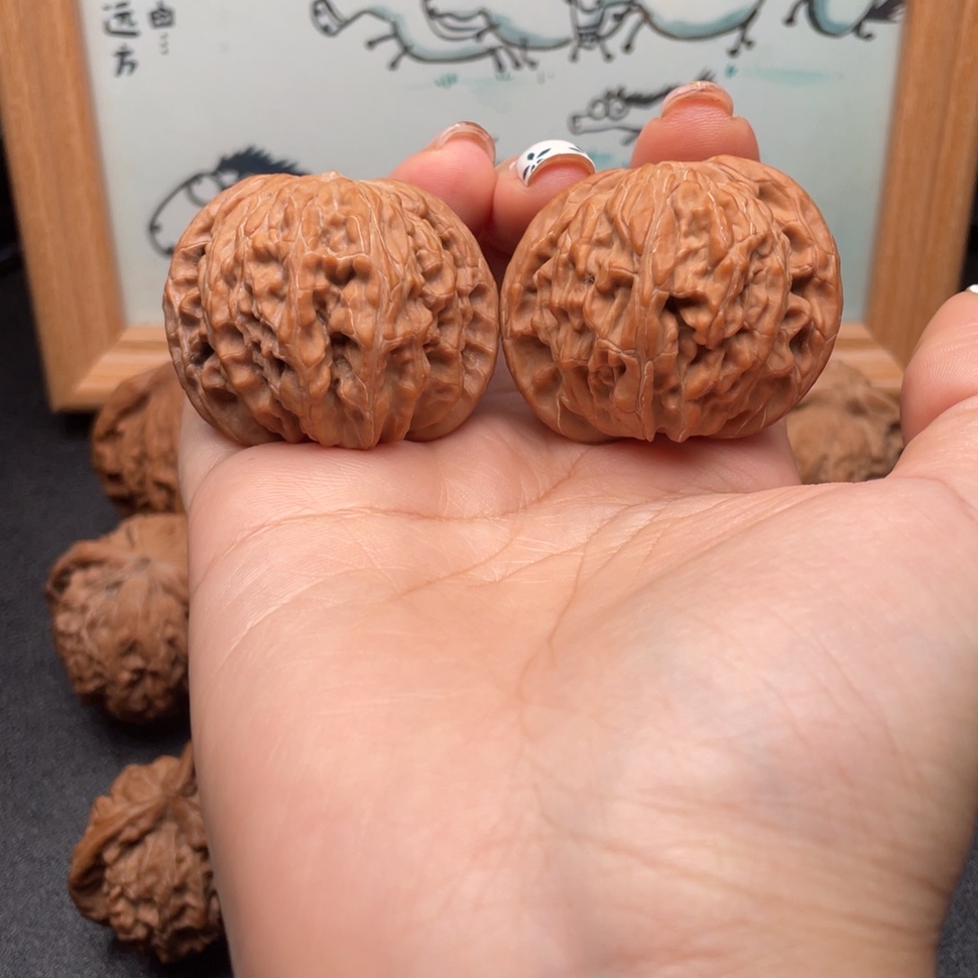 哆***乐文玩核桃吊坠42全品磨盘