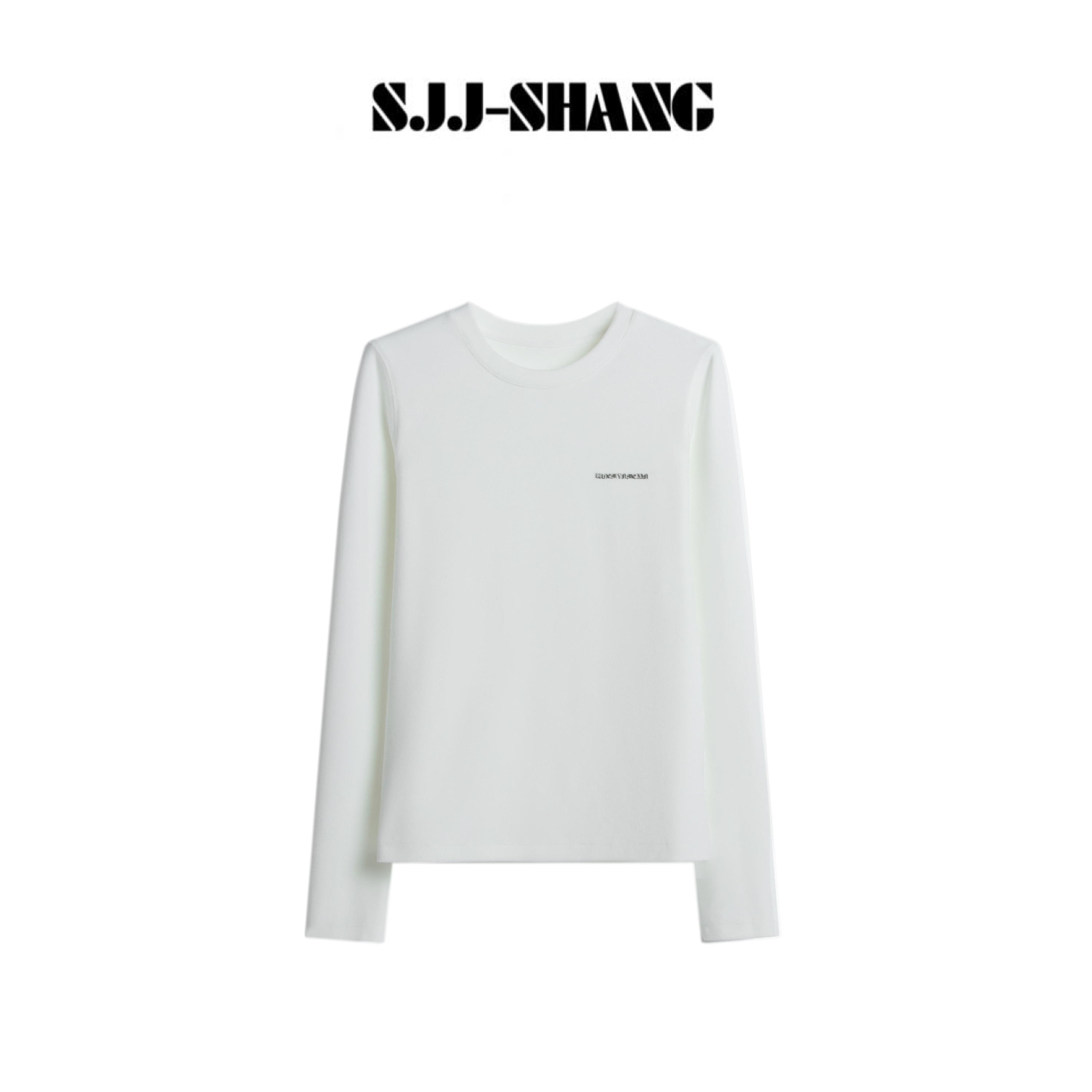 SJJ-SHANG【罗心】加厚抓绒罗心可持续百搭长袖打底T恤q135751p