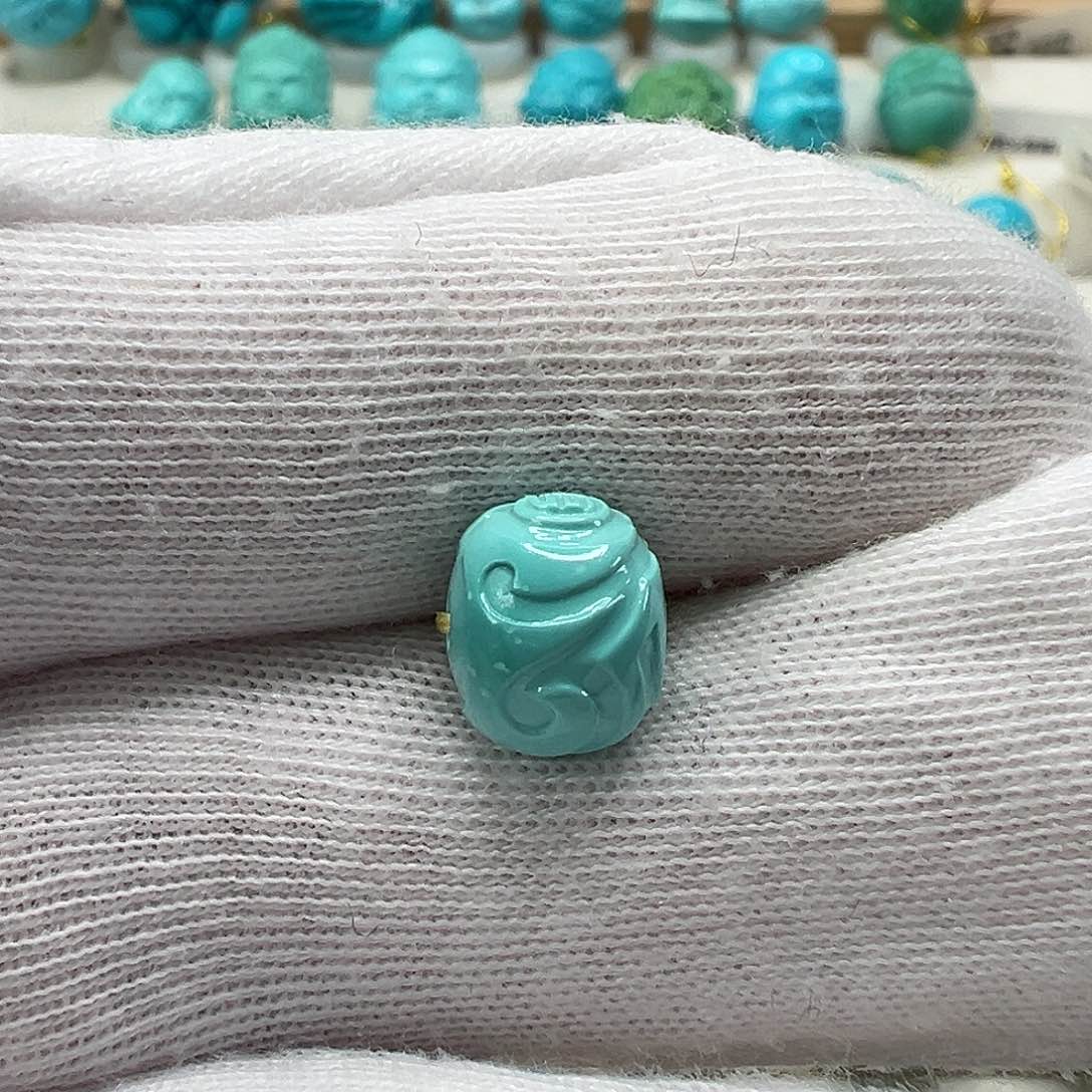 绿松石博古珠 未镶嵌