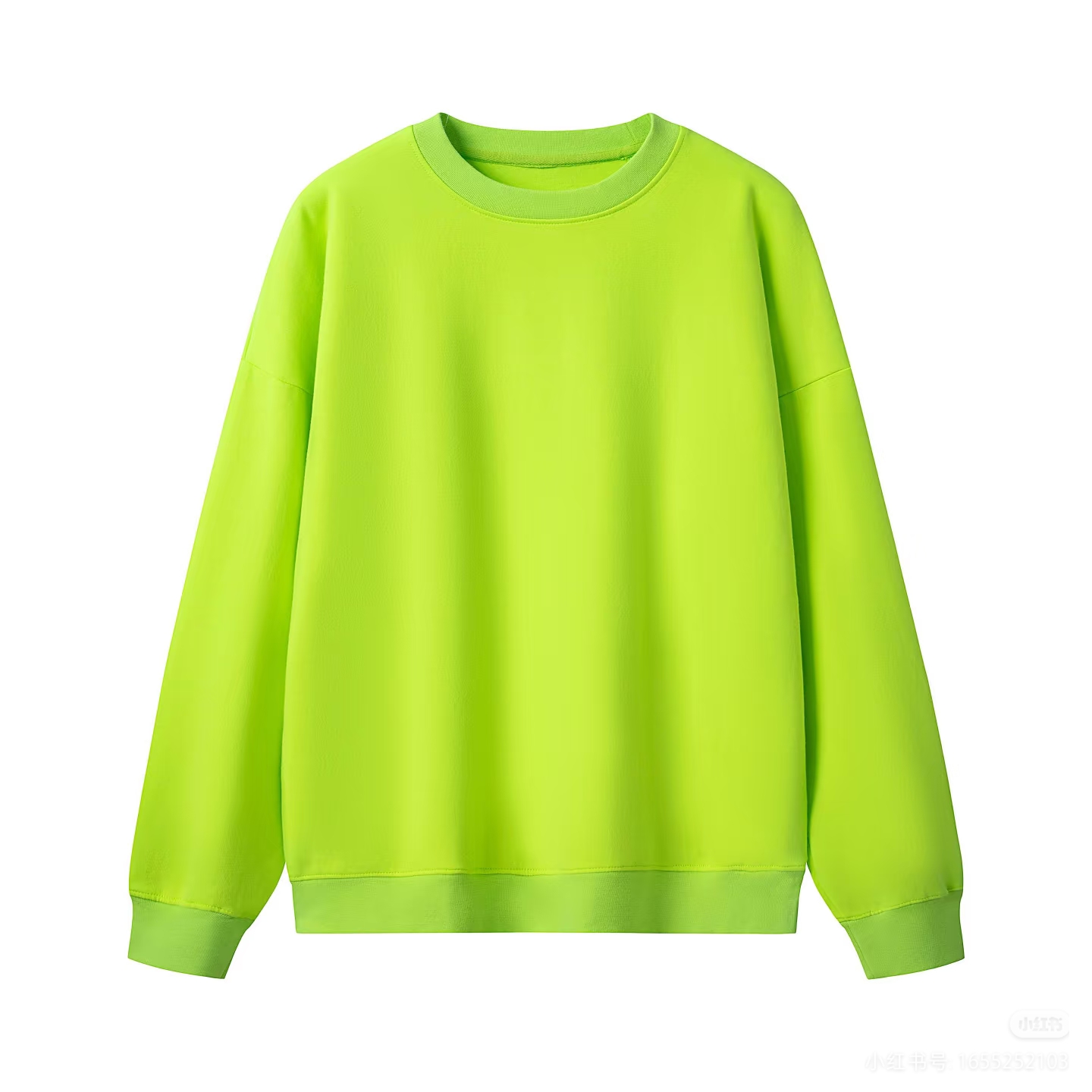 秋季多巴胺糖果色圆领长袖加绒卫衣宽松百搭显瘦