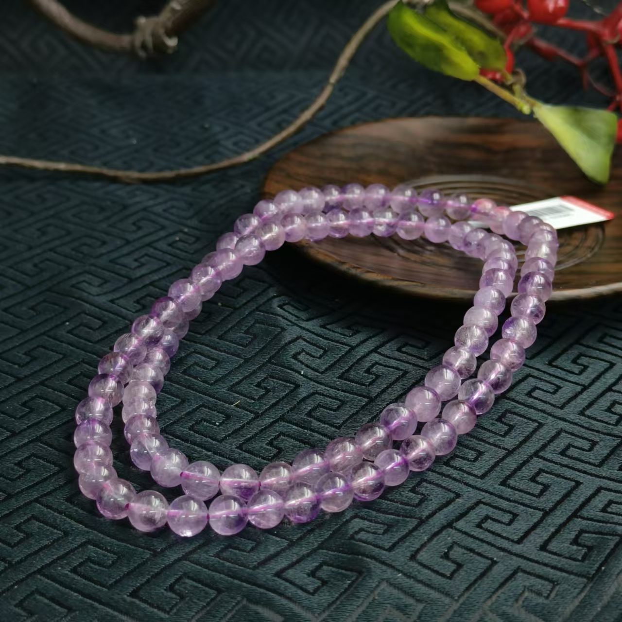 水晶颈饰紫超紫水造型