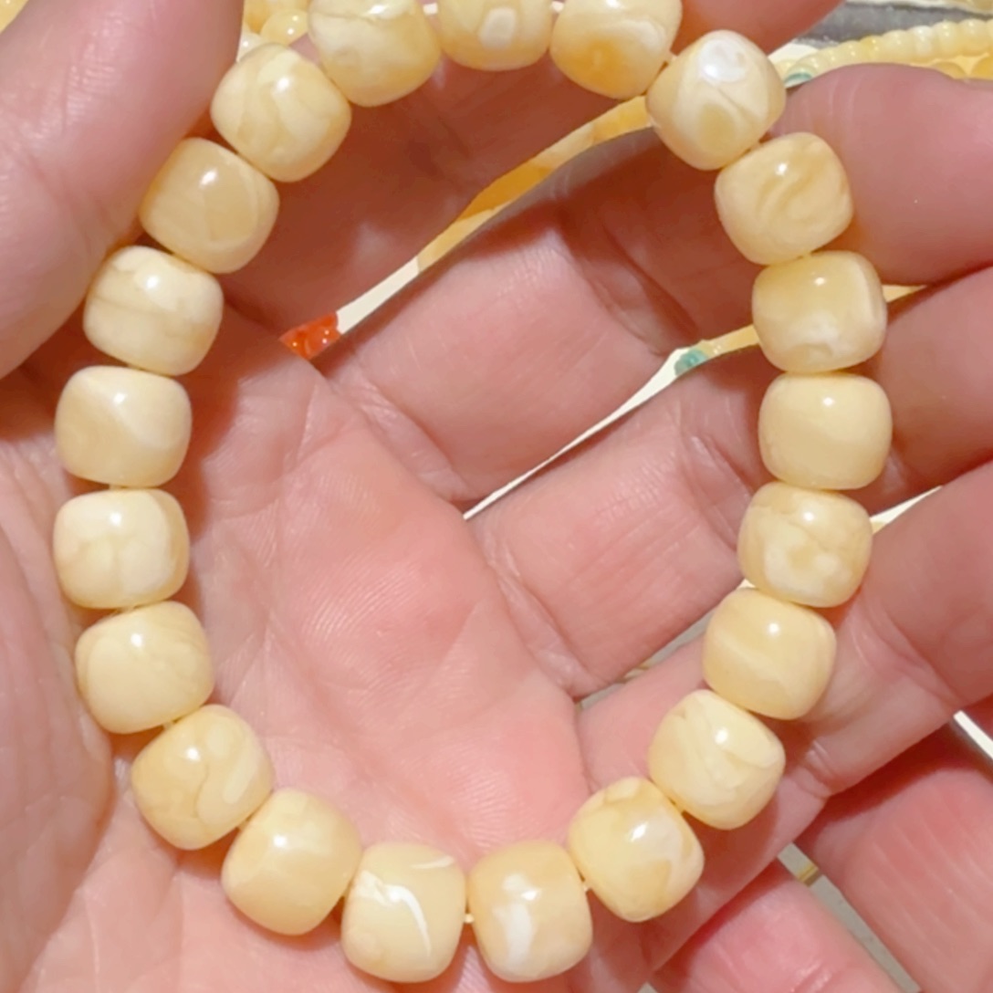 蜜蜡手链未镶嵌琥珀蜜蜡手串10.6mm