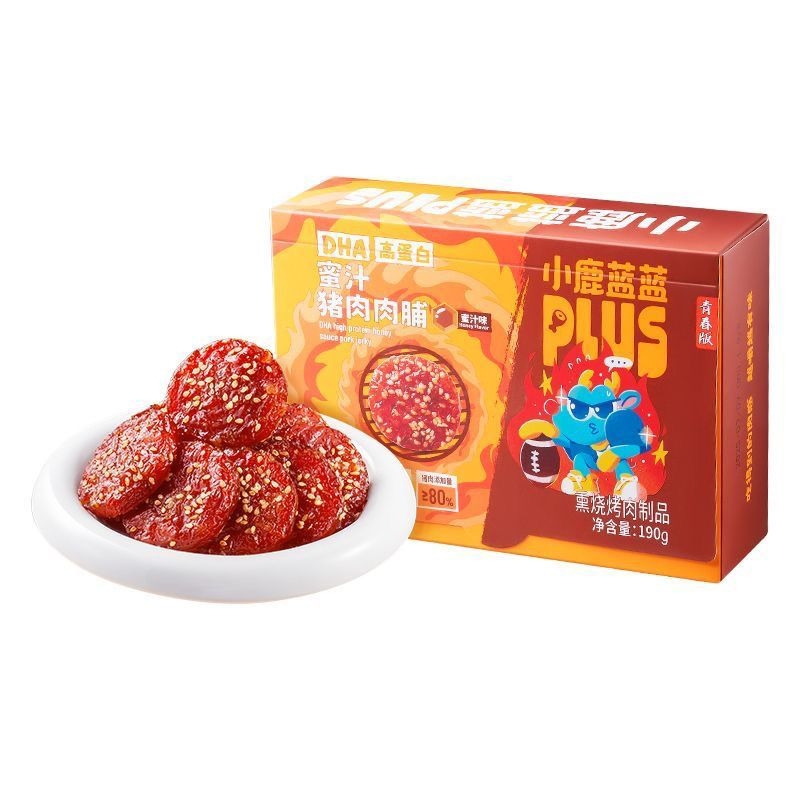 鲜甜蜜肉香DHA高蛋白蜜汁猪肉脯瘦肉片蜂蜜解馋