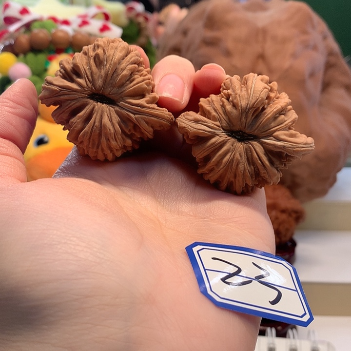 吊坠桃核48尺四座楼