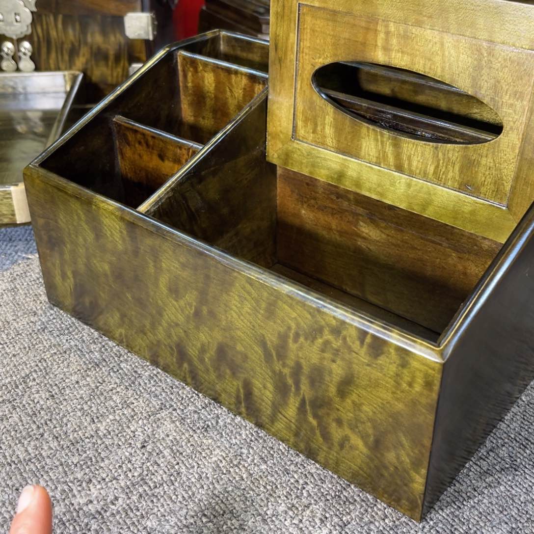 乌木类成套家具纸巾盒