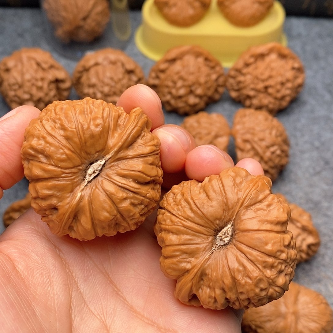 文玩核桃把件南瓜墩44尺