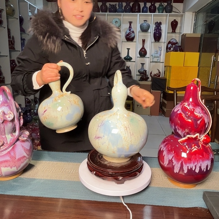 行***者钧瓷瓷片钧瓷摆件，11111111111