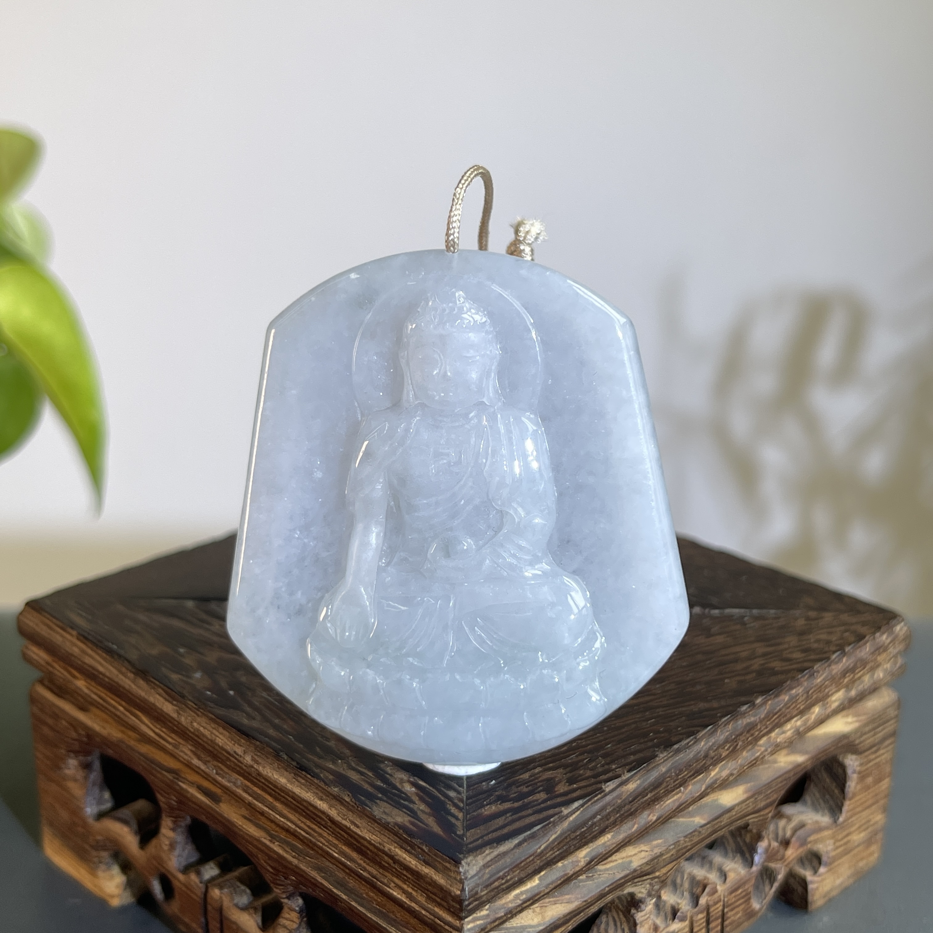 JCW23-016 天然翡翠缅甸A货 阿弥陀佛