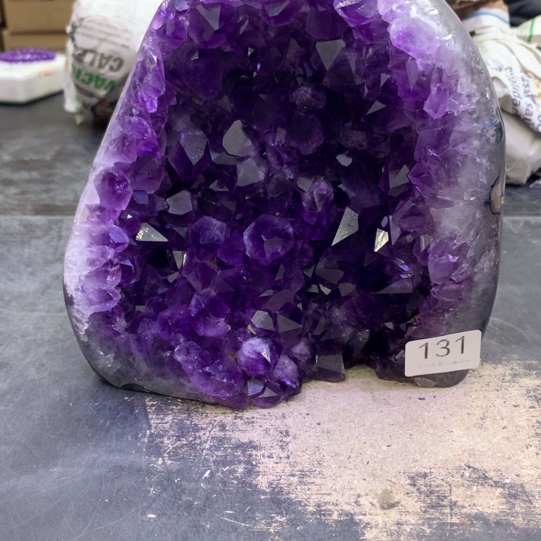 水晶摆件未镶嵌紫晶131