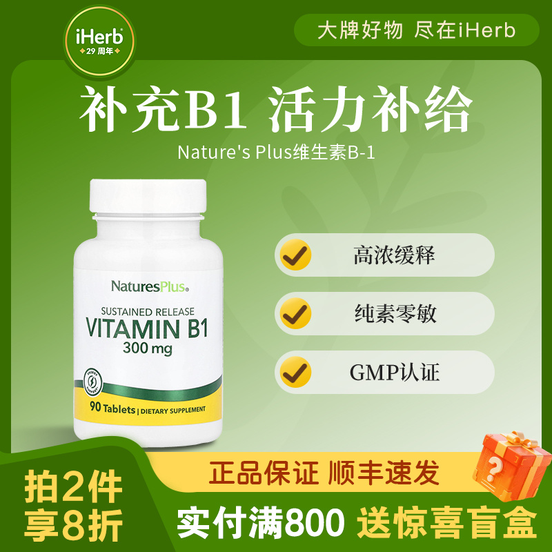 NaturesPlus自然加维生素B-1片
