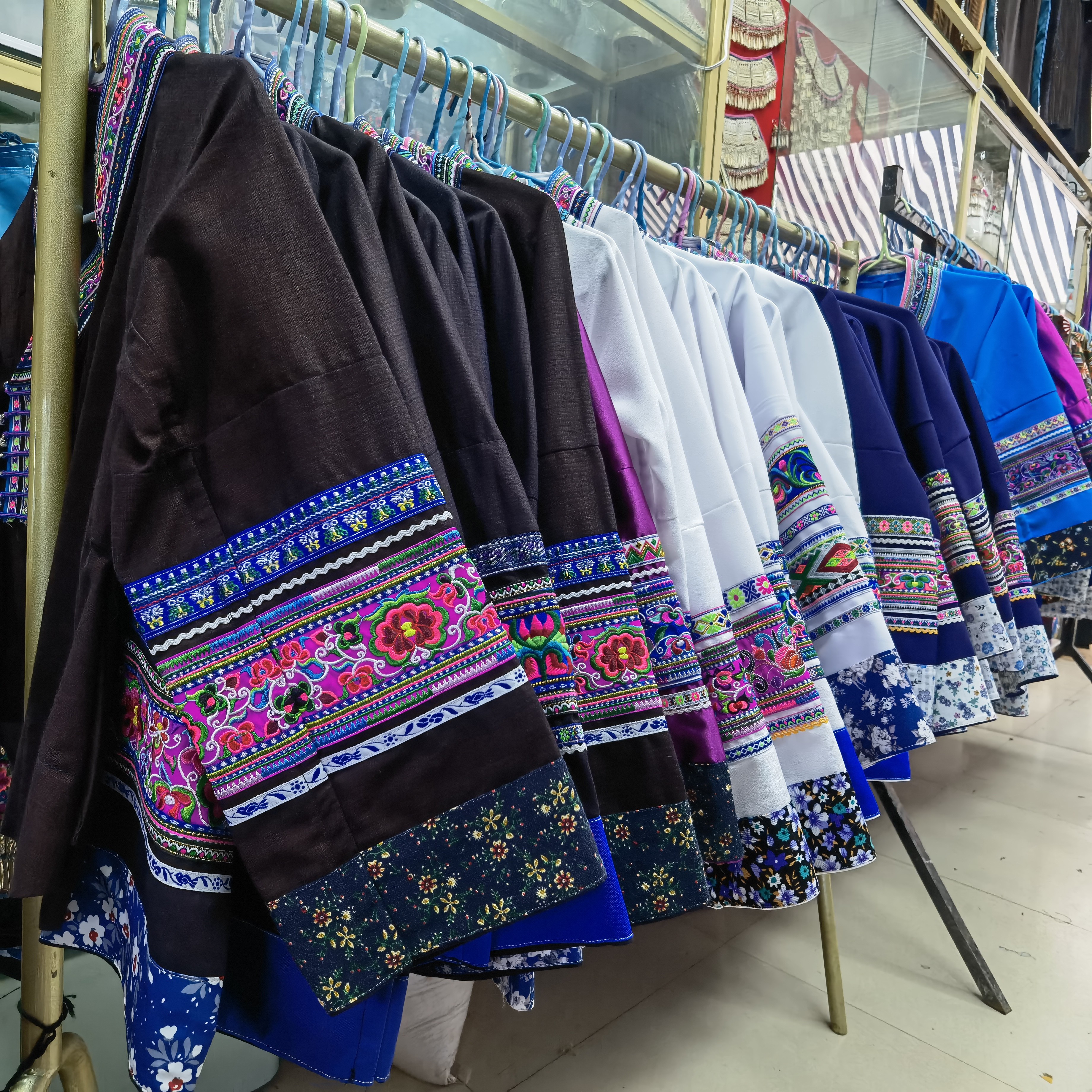 云南文山壮族盛装土布传统非遗民族上衣民族风