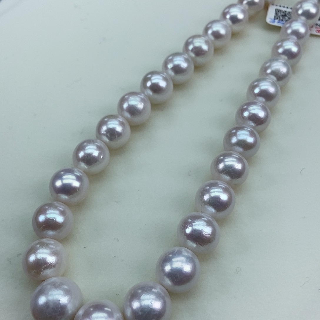 淡水珍珠11/14正圆极光捡漏银S925镶嵌