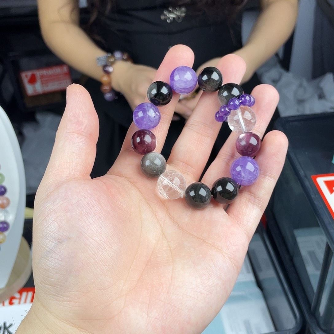 水晶银S925镶嵌手链