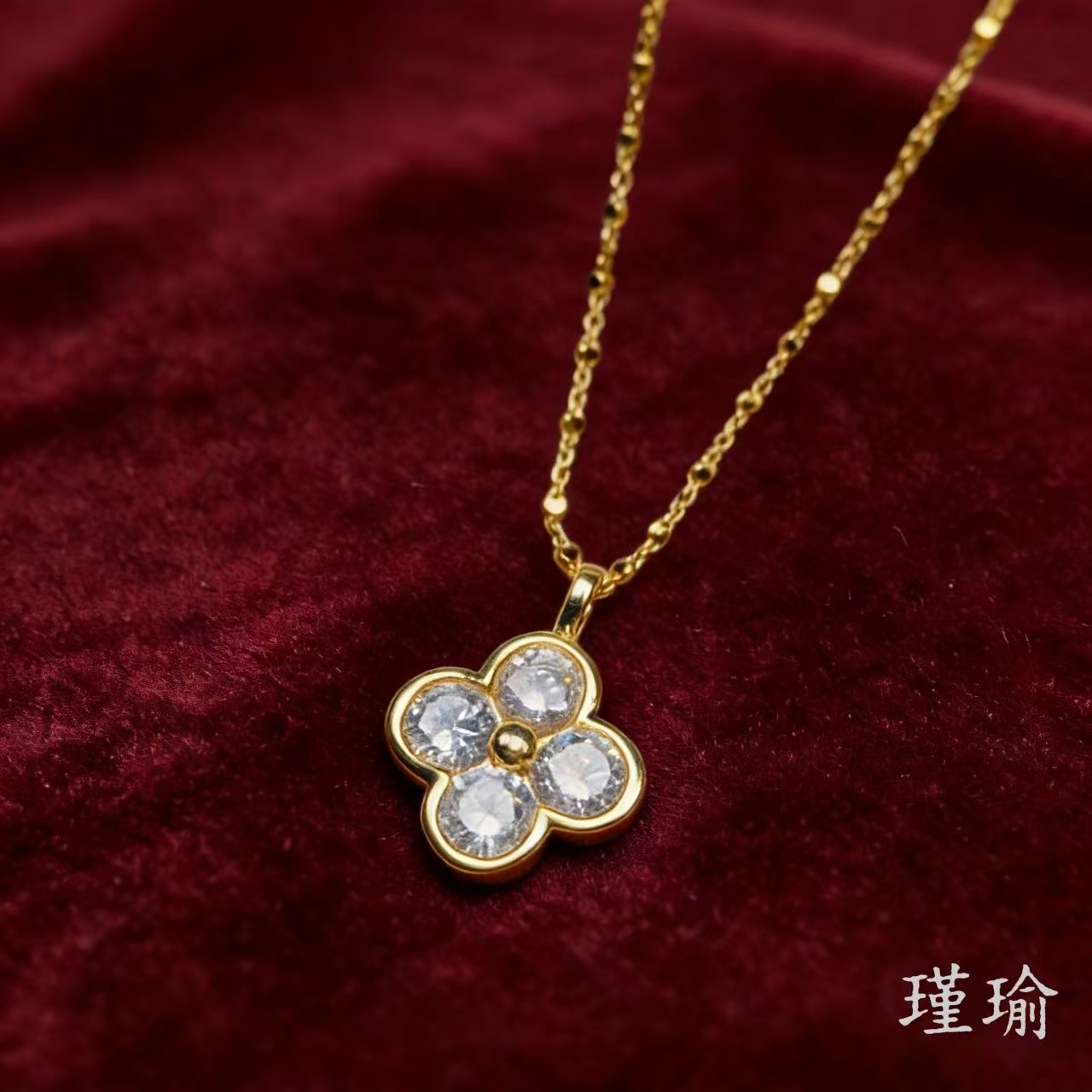  K05127经典黄色泡泡小花项链多样性发货47700