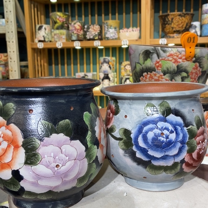 红陶景德镇艺术手绘作品