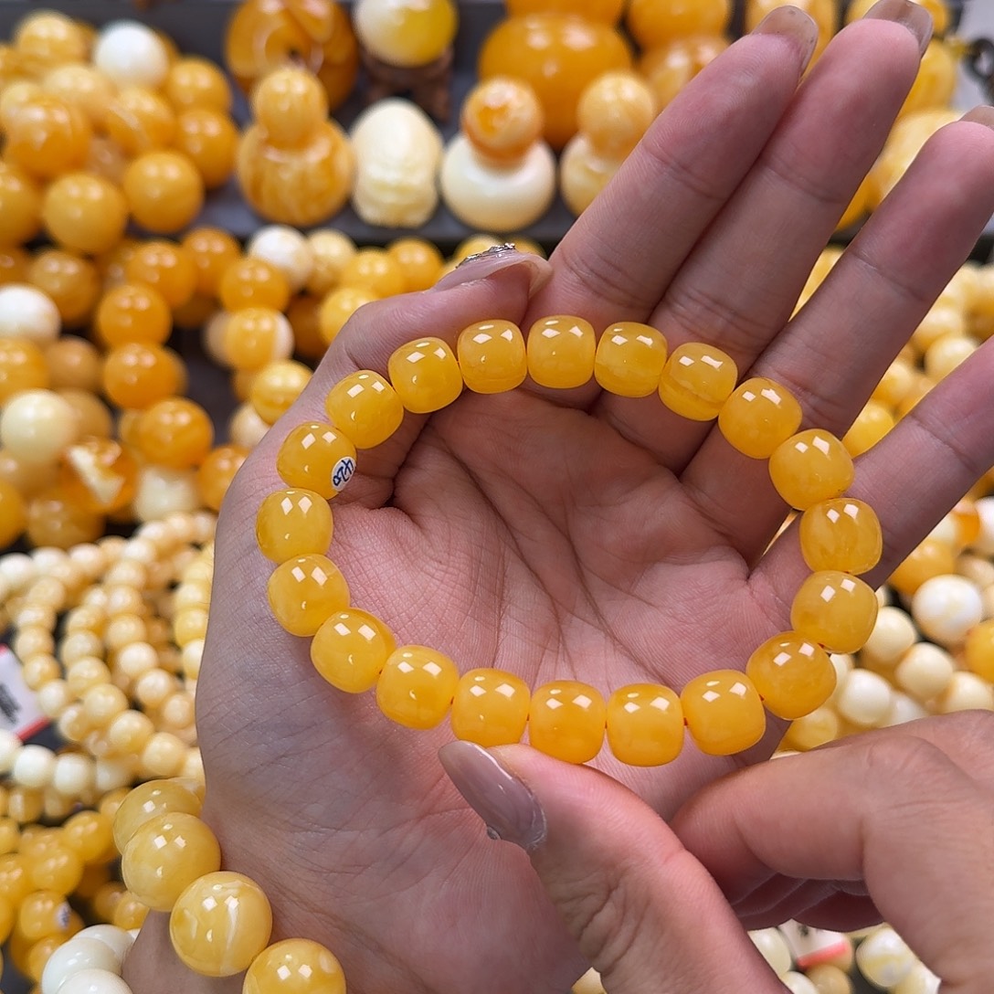 蜜蜡未镶嵌珠宝奇石同料12mm