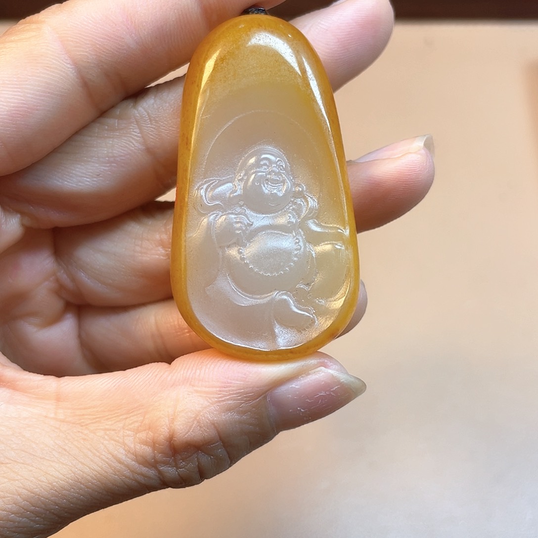 和田玉事事如意未镶嵌A7