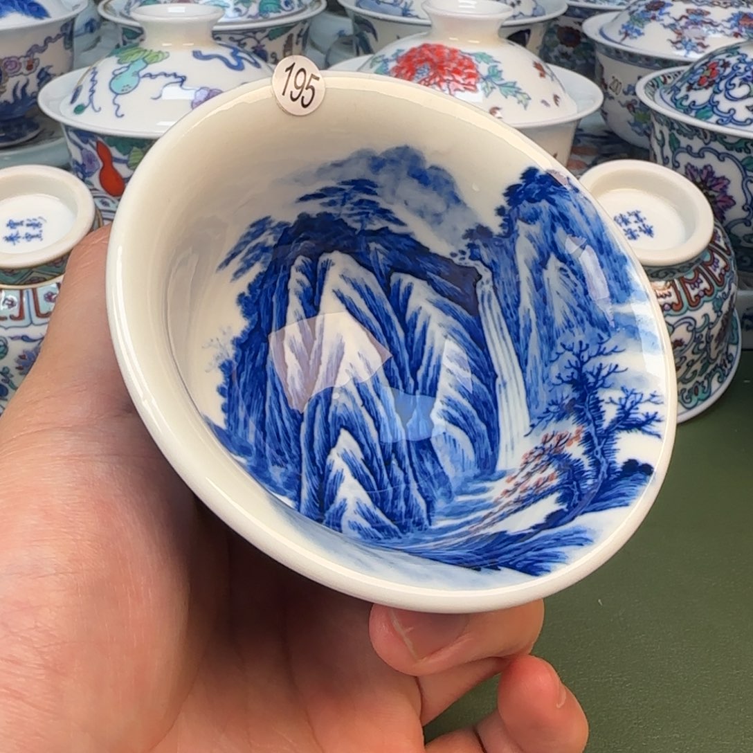 彦祖纯手工手绘茶具195