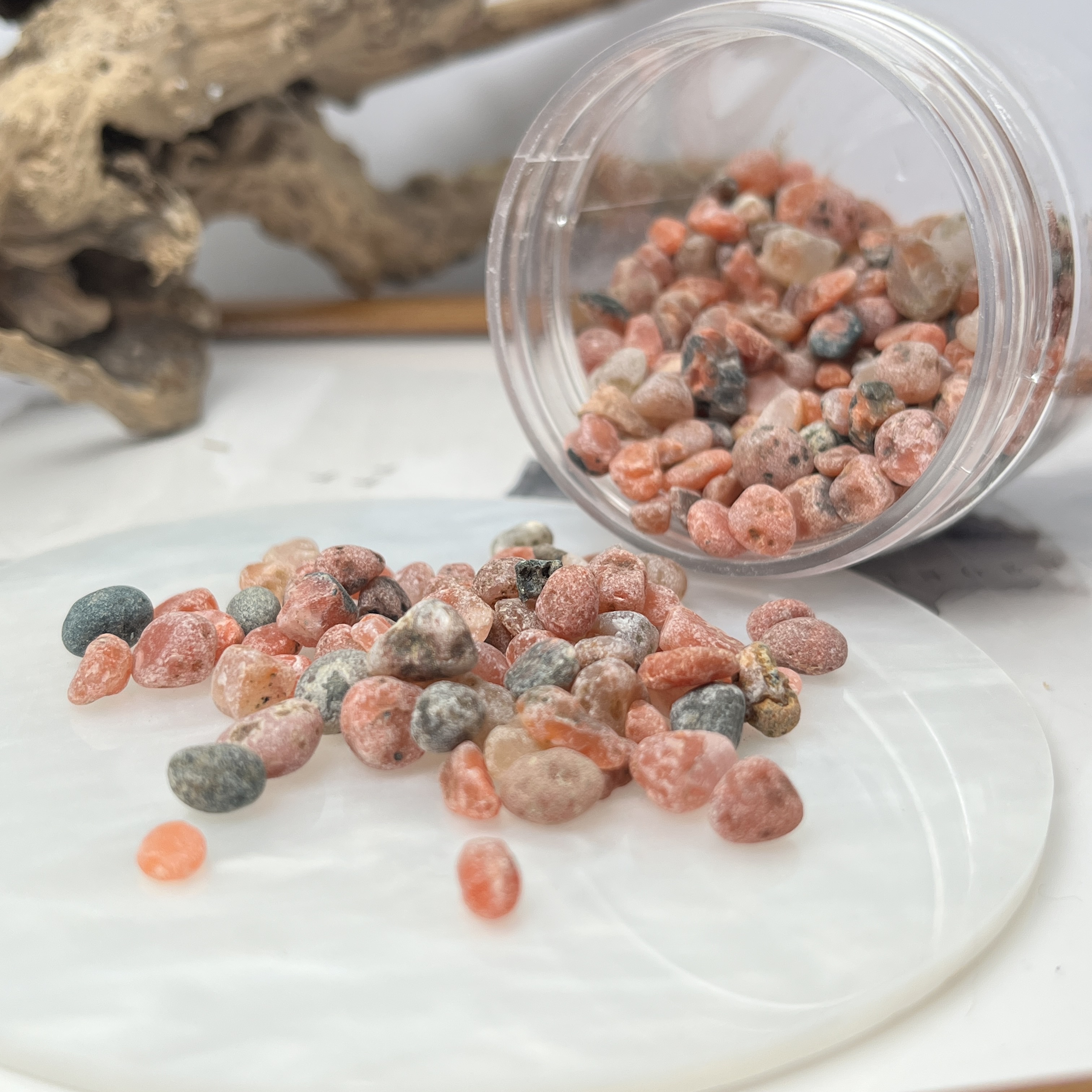 原矿保山茶花岭南红矿标（约100克一份）/多样化发一