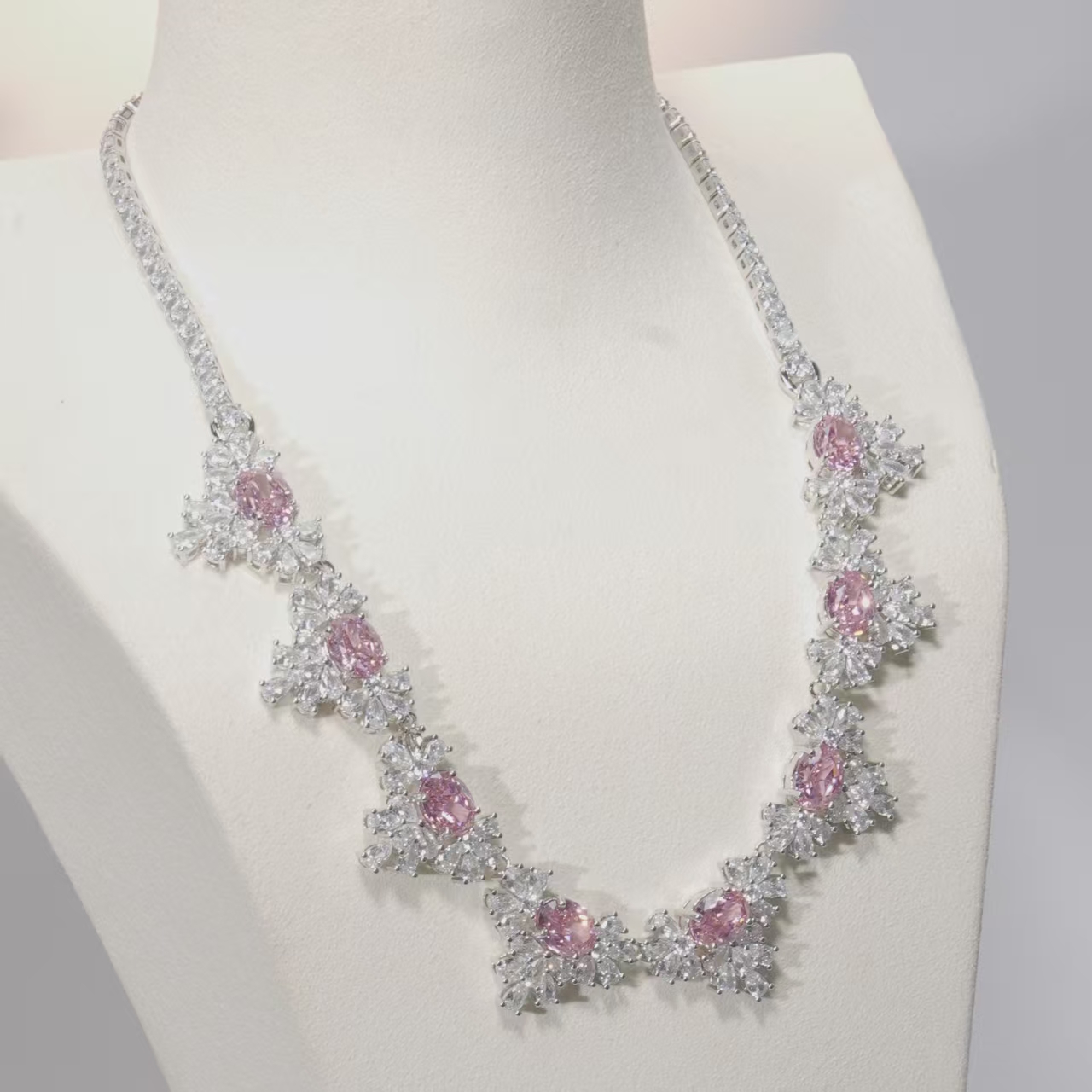 【粉丝专属】高奢臻品粉红之心项链 XKZF107