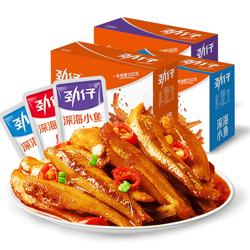 【对对碰】劲仔小鱼干12g即食小鱼仔解馋网红休闲零食