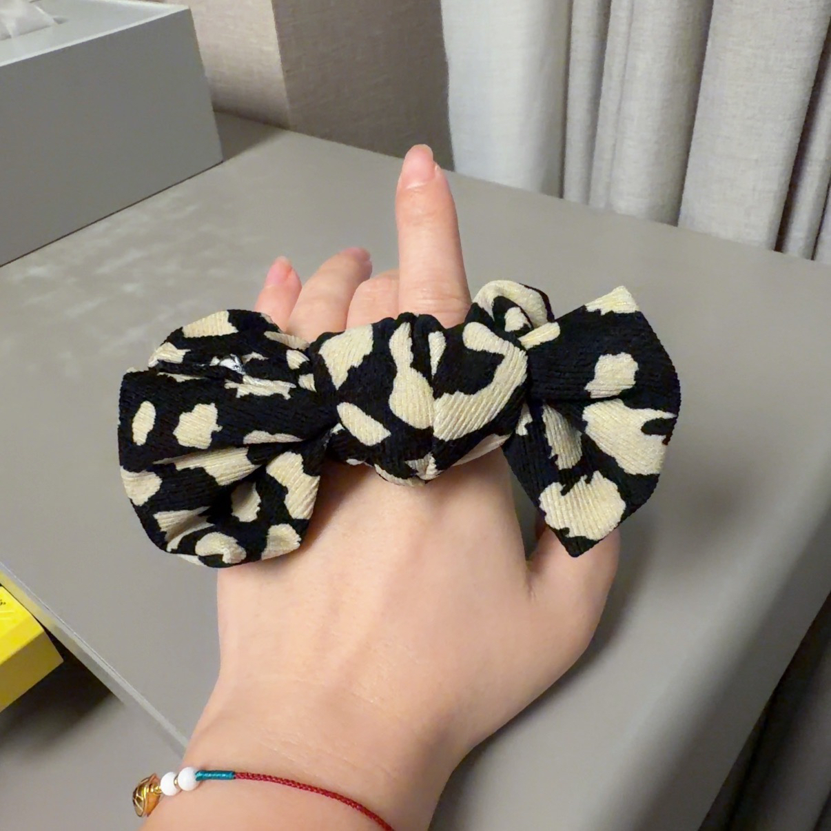韩系磨毛蝴蝶结发圈