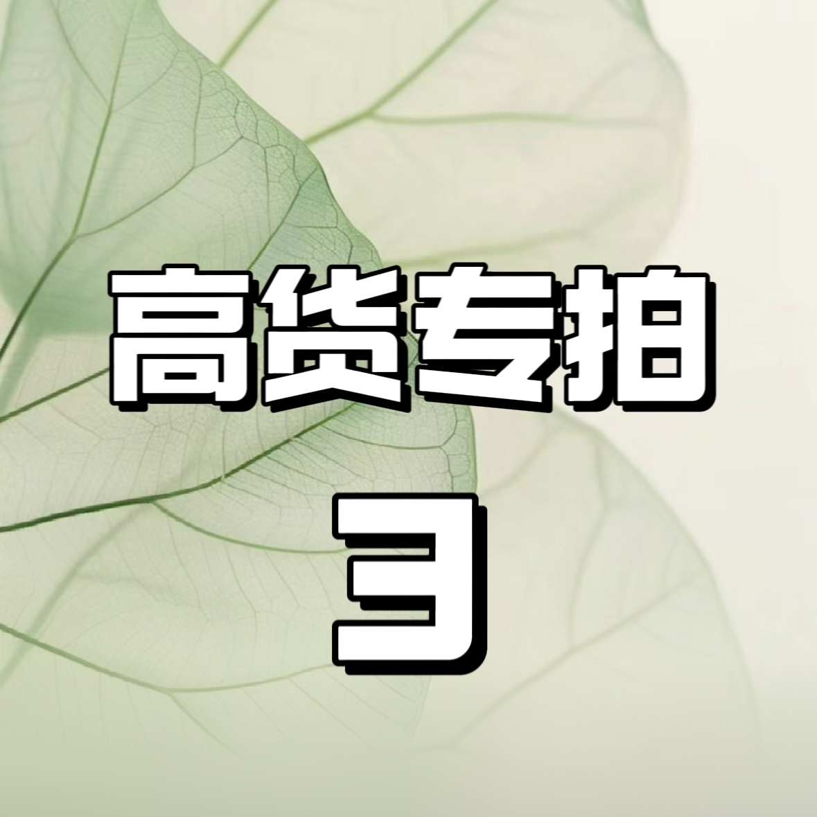 贵货专拍 一物一拍 3 号链接