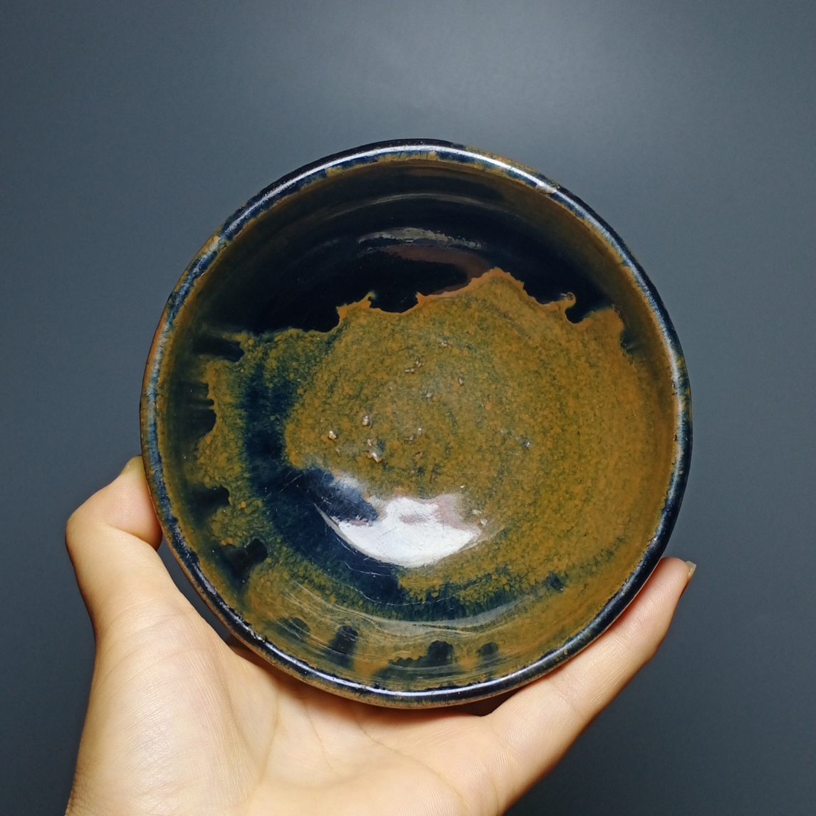 磁州窑精品窑变茶盏