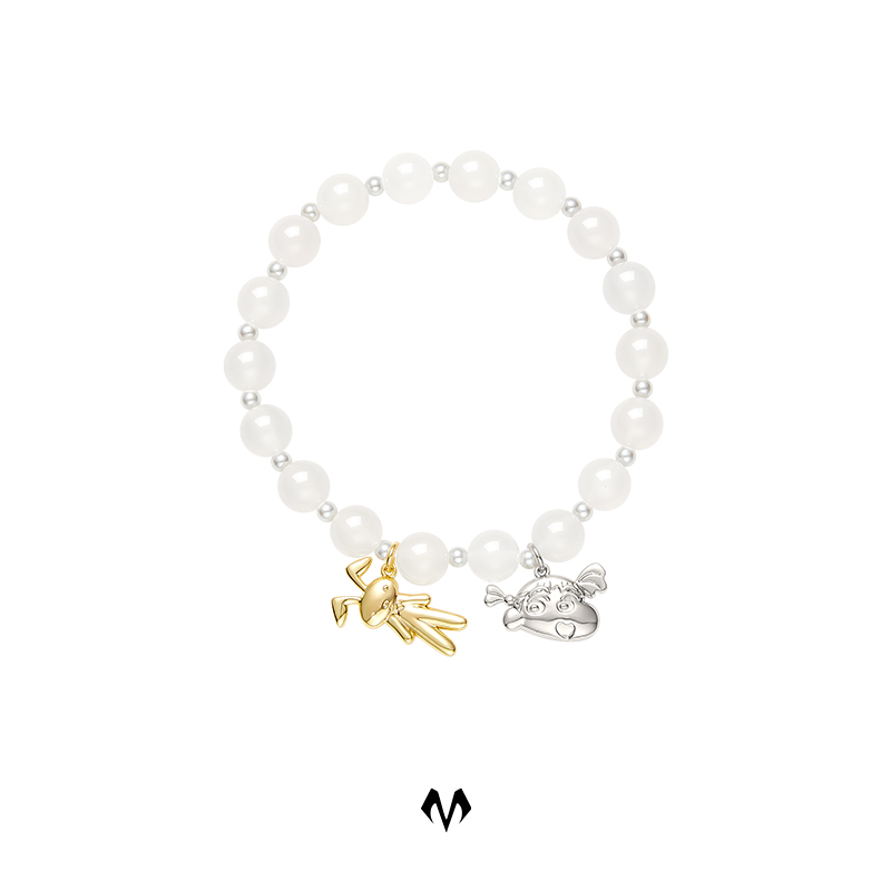 铜合金手链 【达人专属】BABAMA蜡笔小新正版怪怪搭档手串原创设计