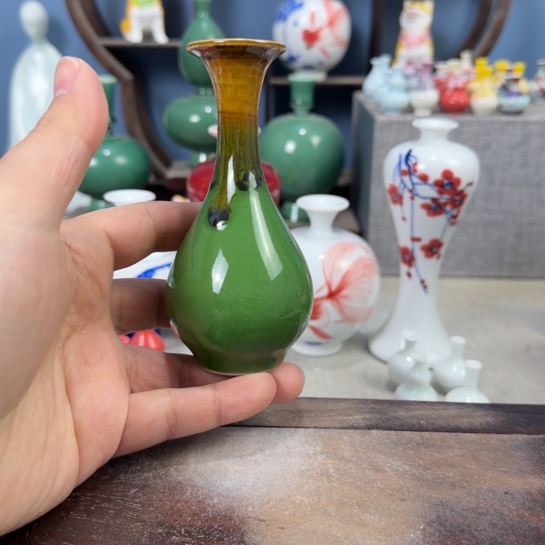 陶瓷手工小花器摆件