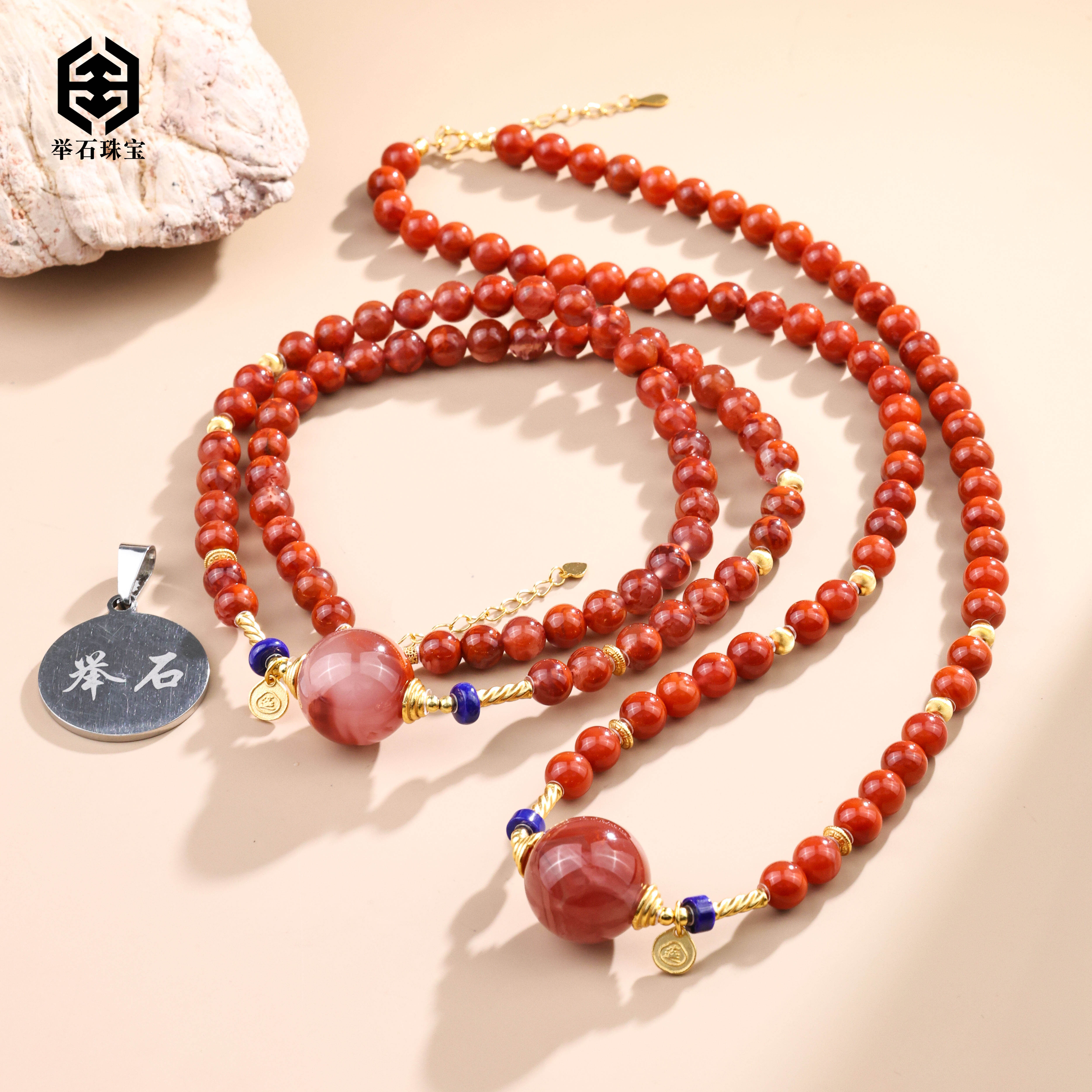【举石珠宝】TH1102-9011-90南红玛瑙项链（一件/多样性发）P