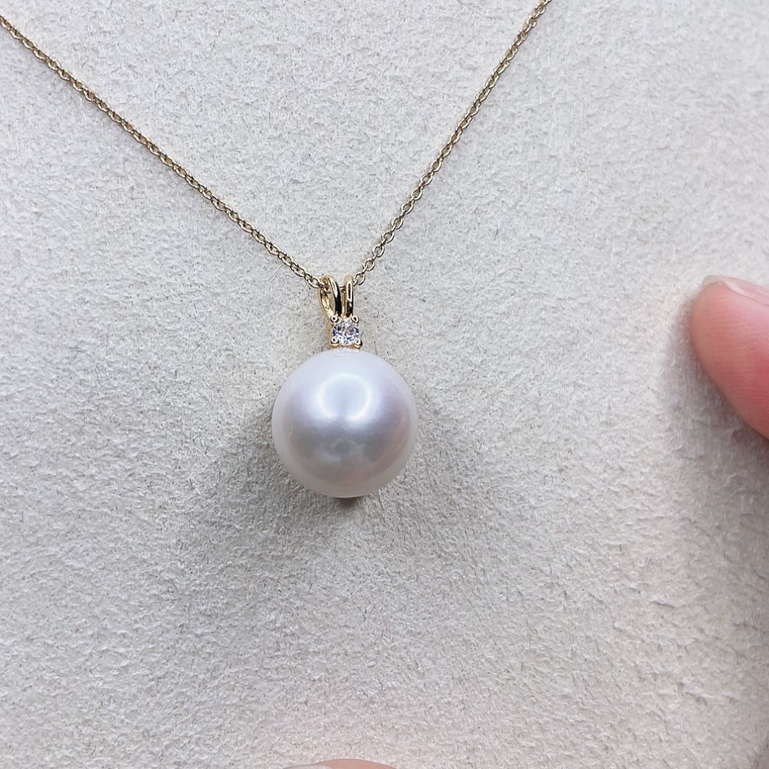 合金淡水珍珠吊坠(赠链)