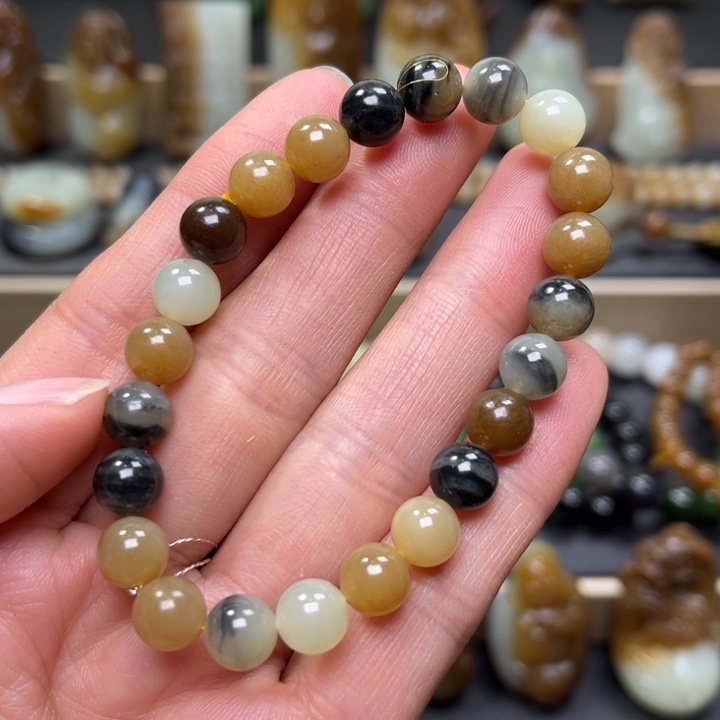 和田玉（糖玉）手链未镶嵌