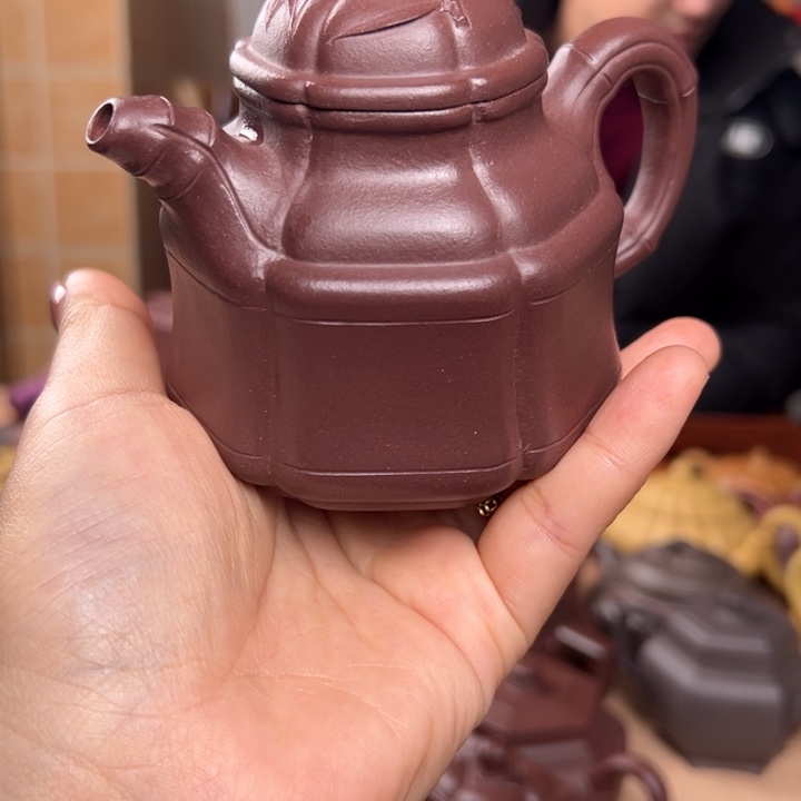 紫砂茶壶国*紫泥竹鼎