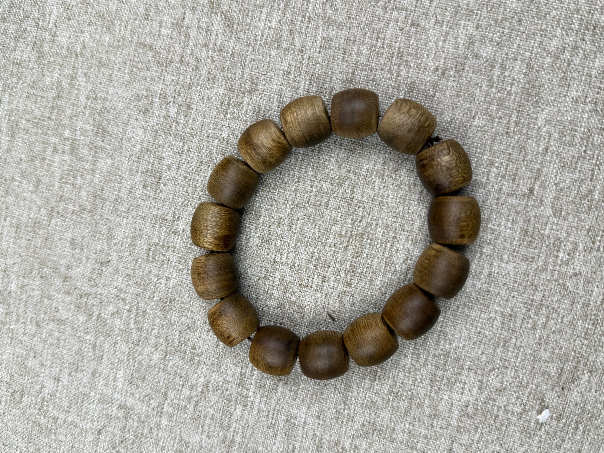 白棋楠留疤老料1.4单圈桶珠-木作保养多样性发货