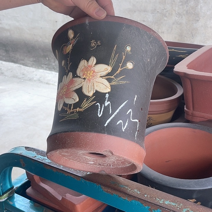 紫砂花盆紫砂等传统