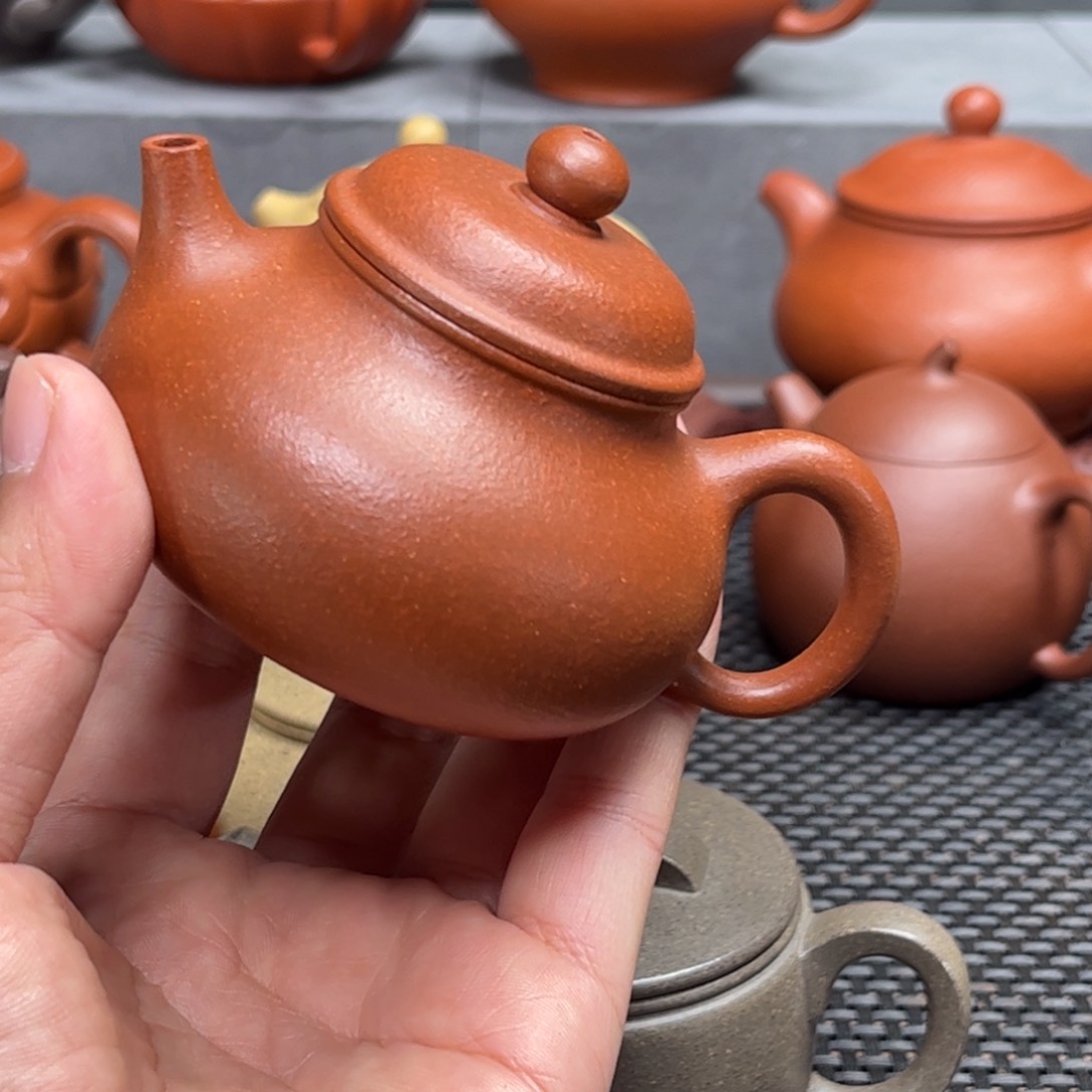 紫砂茶壶紫砂艺术茶具套装红降坡