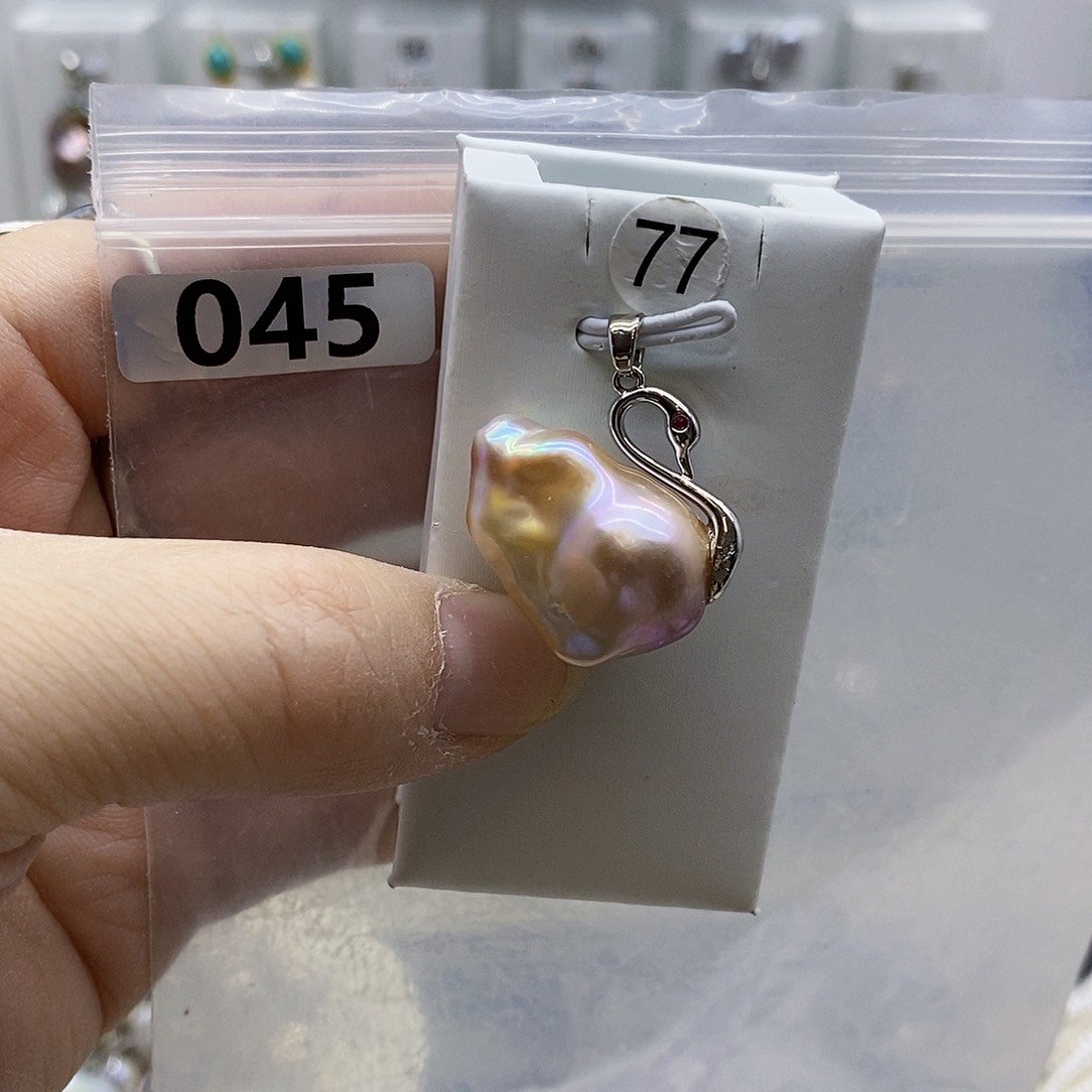 颈饰合金淡水珍珠