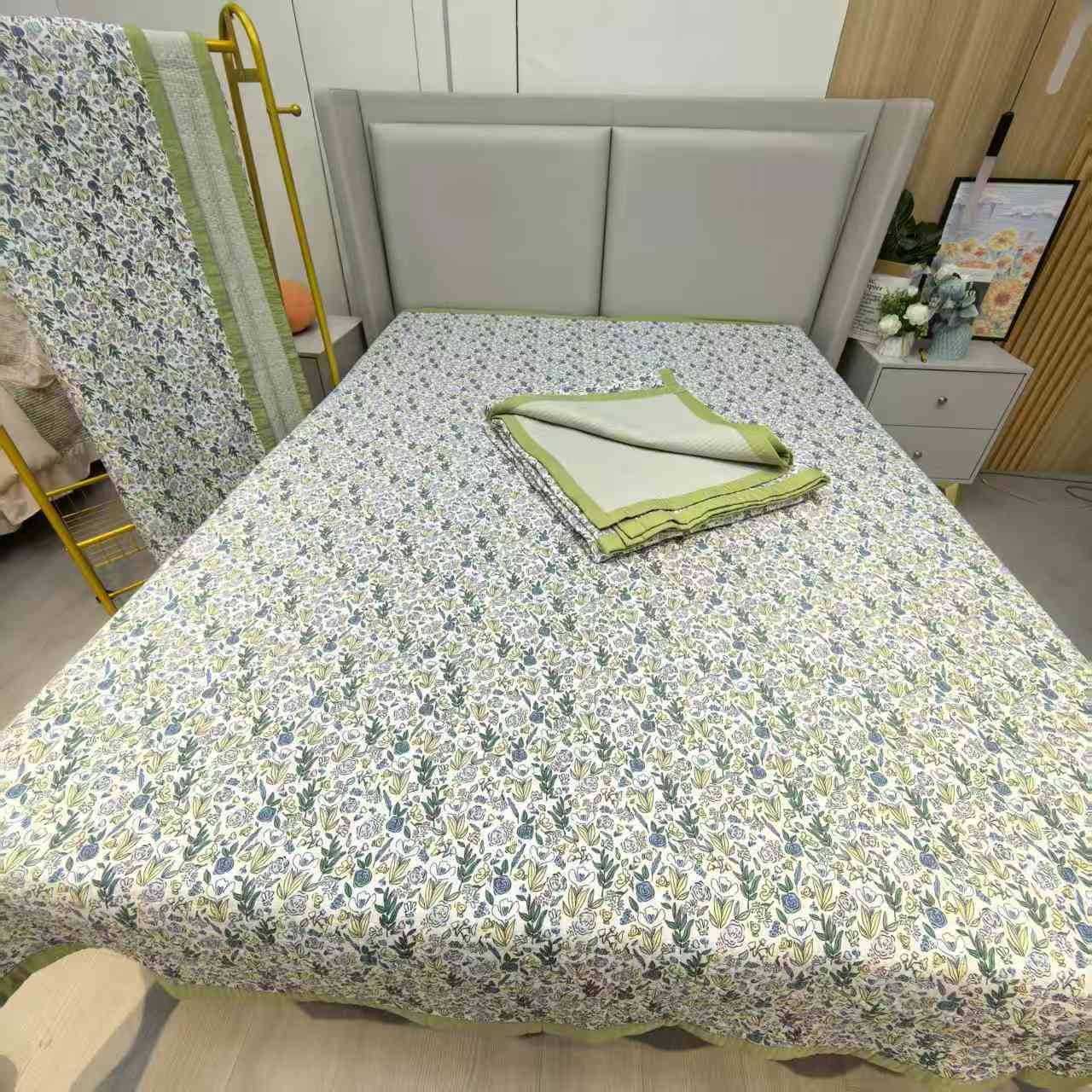 木棉A类床盖双面印花