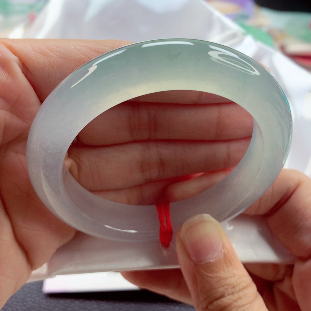 翡翠手镯未镶嵌53.8炸光毕业超值A