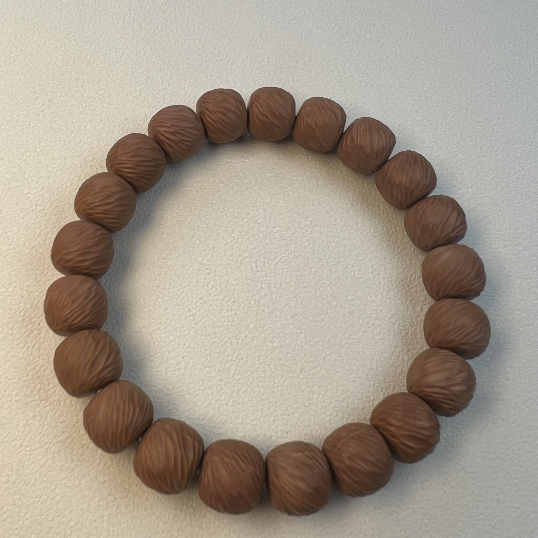 （物喜出品）全品无瑕11加精挑云锦猴头手串