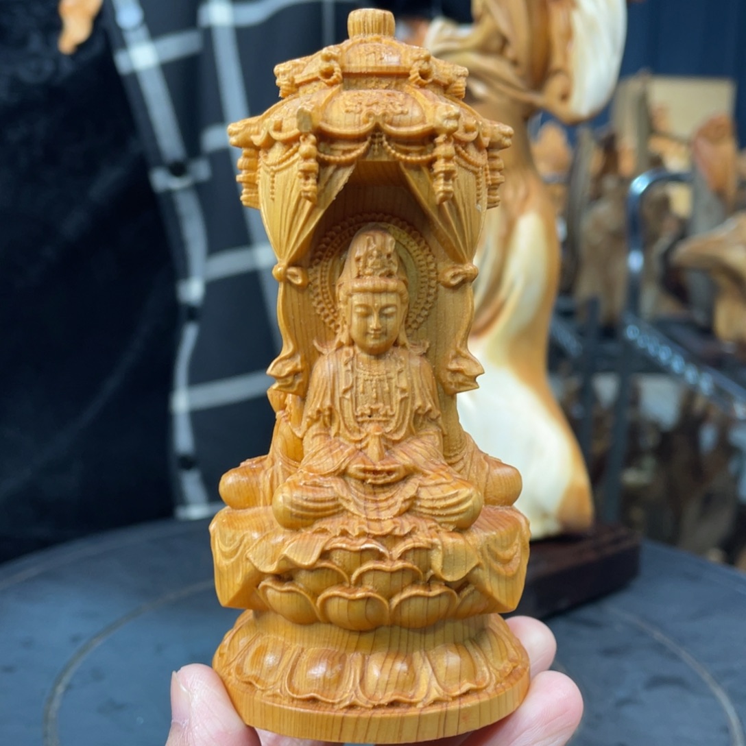 柏木（崖柏）西方三佛