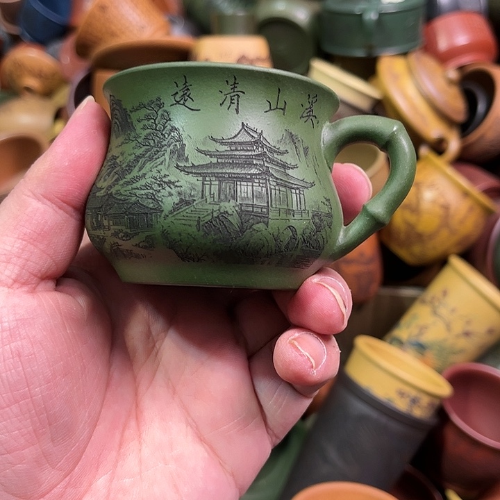 紫砂茶杯全手工紫砂主人杯