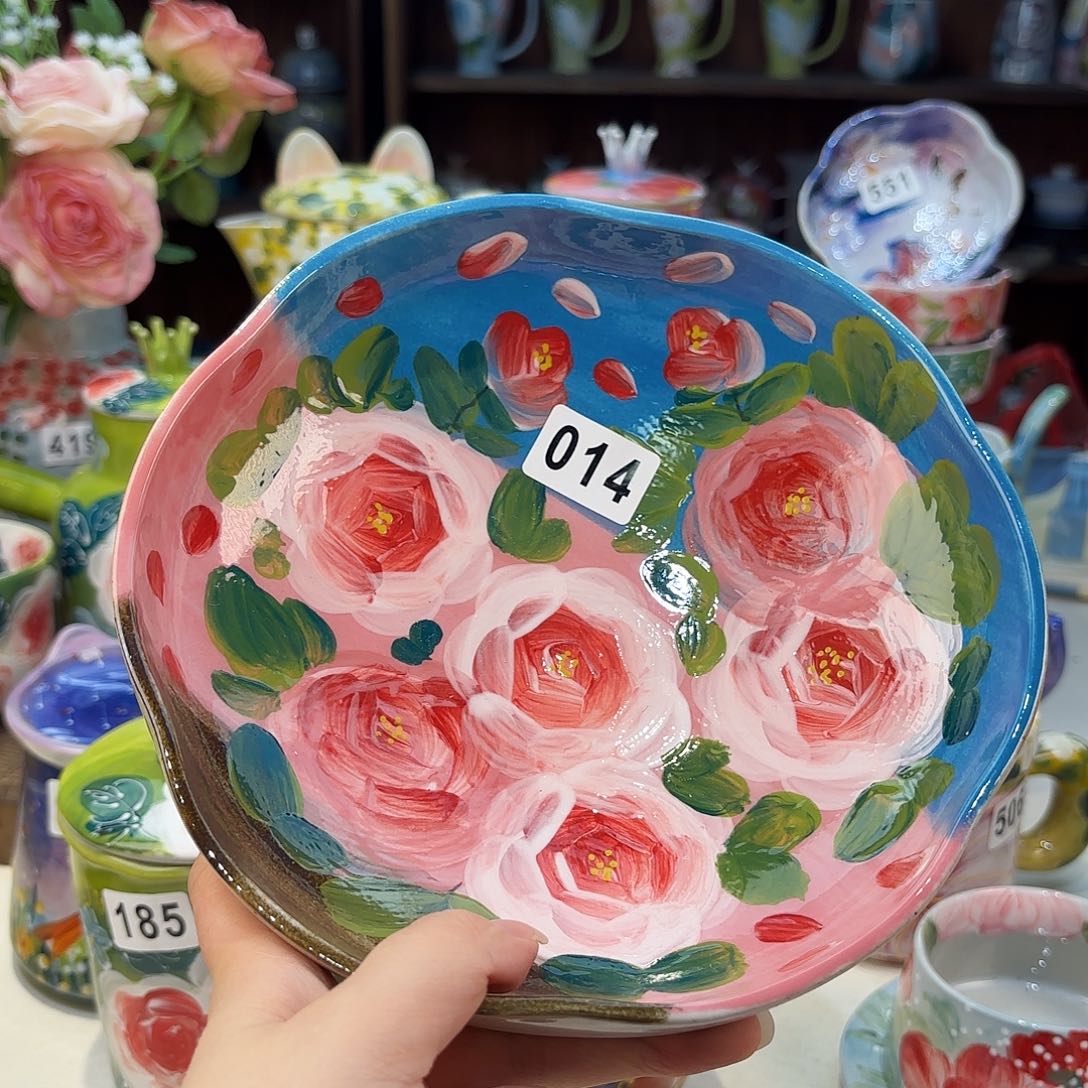 景德镇手绘高温釉下彩陶瓷茶具