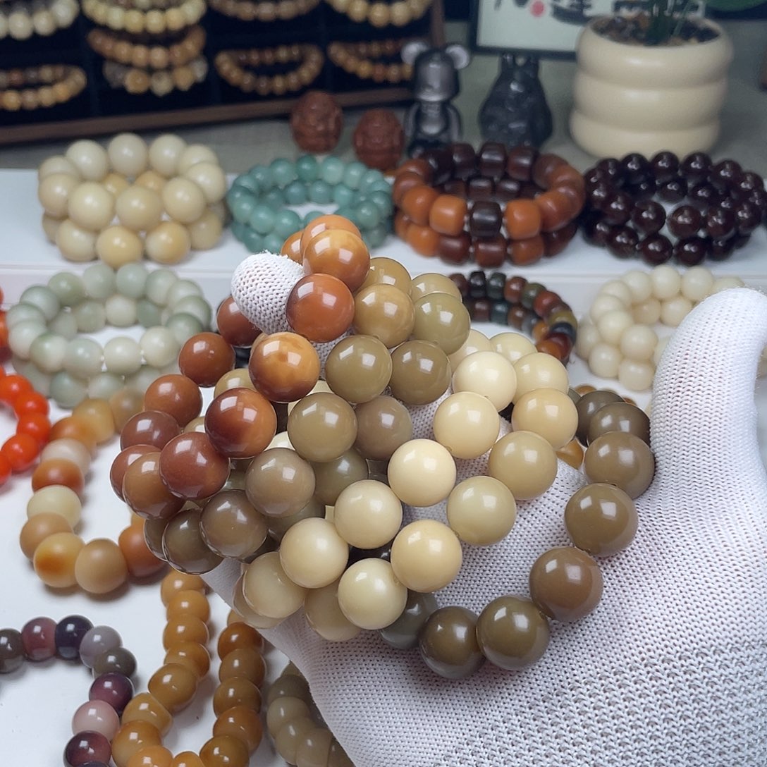 手串菩提根/象牙果福利菩提圆珠单圈瑕疵不补