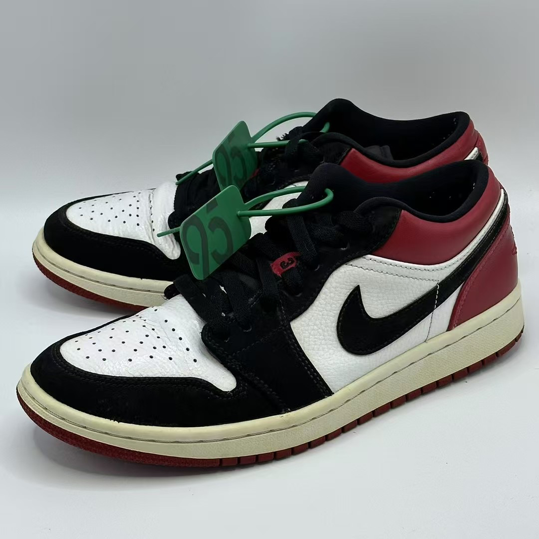 40.5码/ Air Jordan 黑脚趾 复古篮球鞋 黑红白 553558