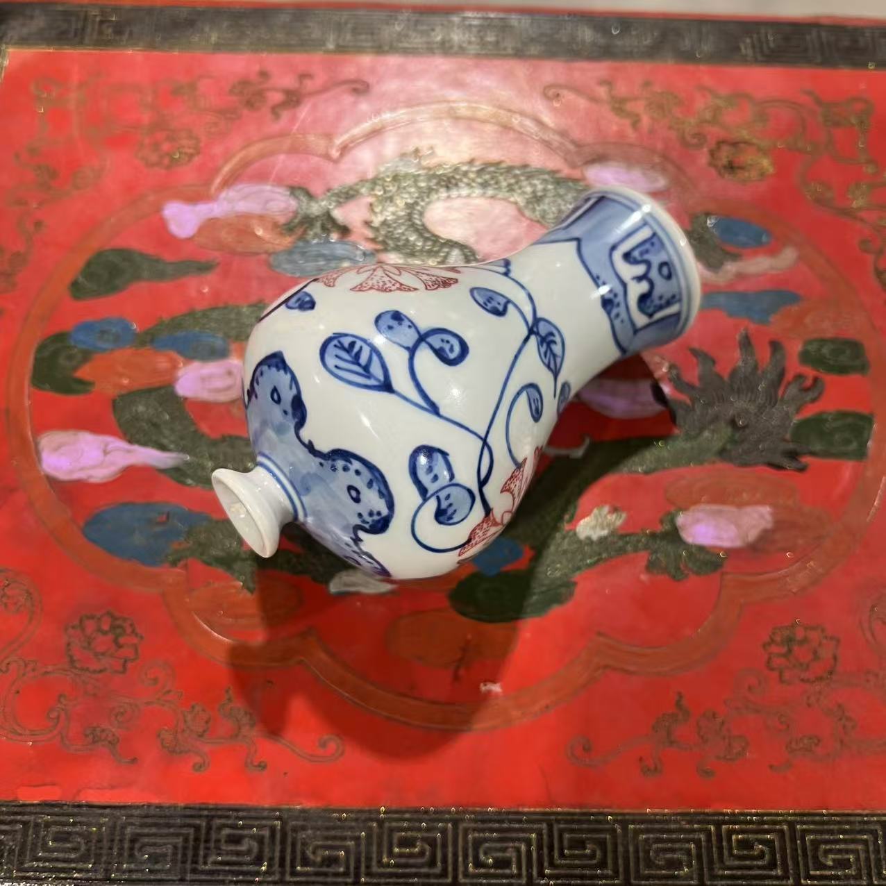 E544/LL  青花釉里红/赏瓶